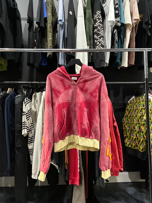 Vale Faded Red Flame Hoodie (M)