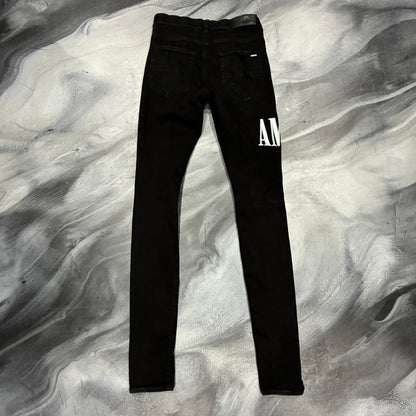Amiri Black/Blue Tie Dye Core Logo Jean (30)