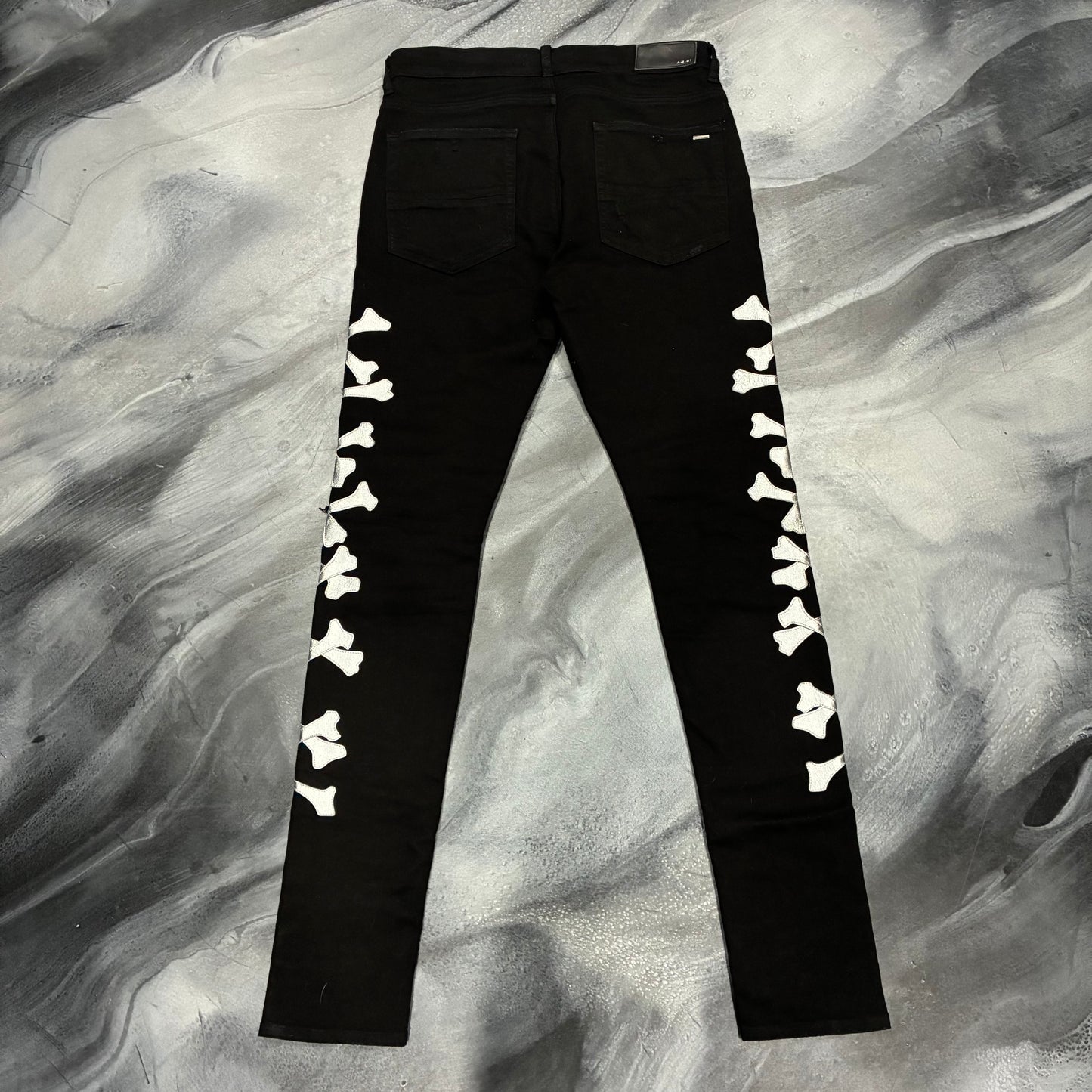 Amiri Black/Silver Bone Jean (34)