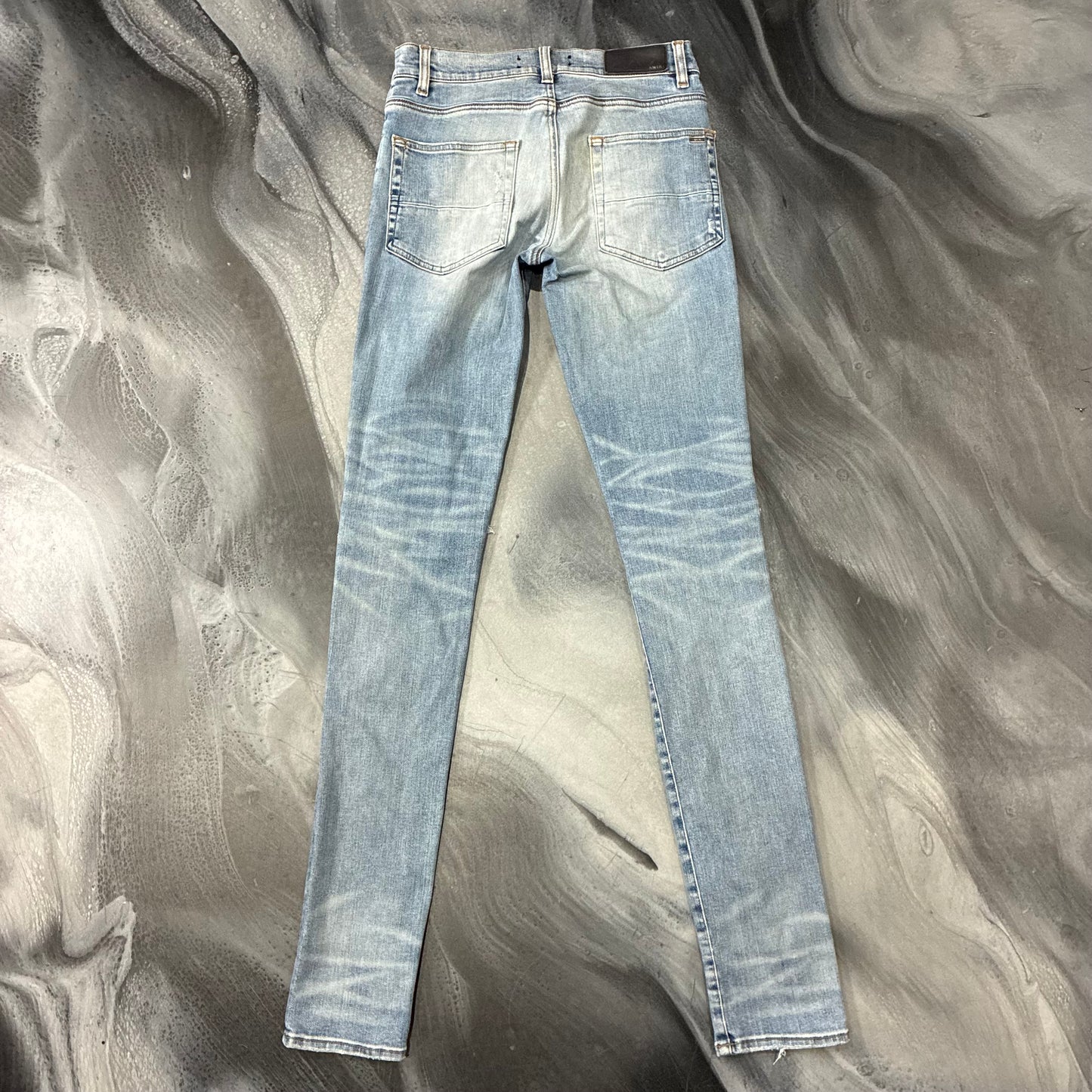 Amiri Light Blue/Velvet Brown Patch Jean (29)