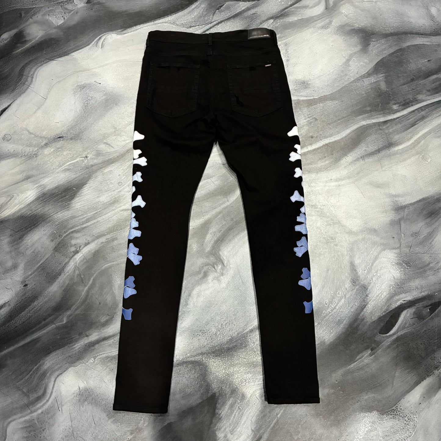 Amiri Black/Gradient Blue Bone Jeans (36)