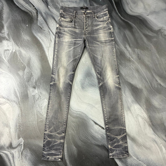Amiri Smoke Grey Plain Stack Jean (29)
