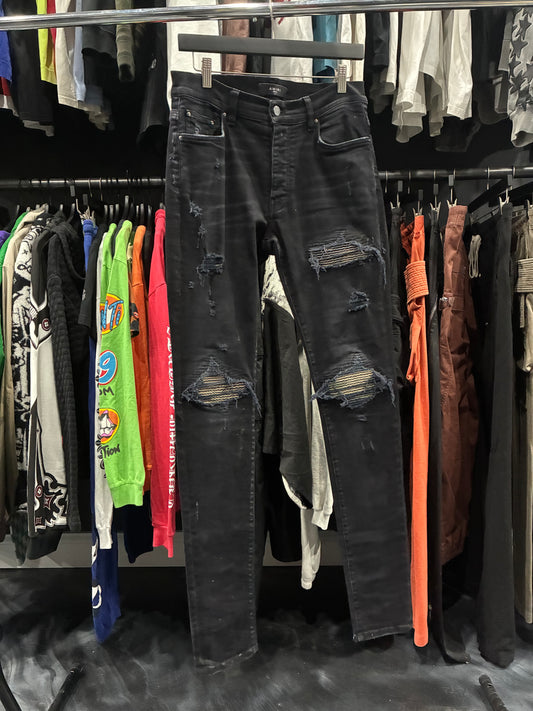 Amiri Black MX1 Camo Jean (31)