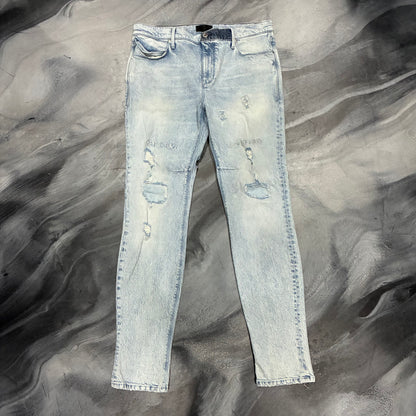 RTA Light Blue Distressed RIP Jean (36)