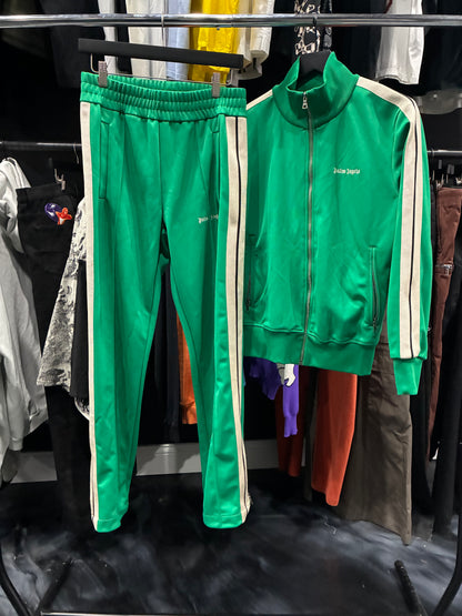 Palm Angels Bright Green Track Suit (S)