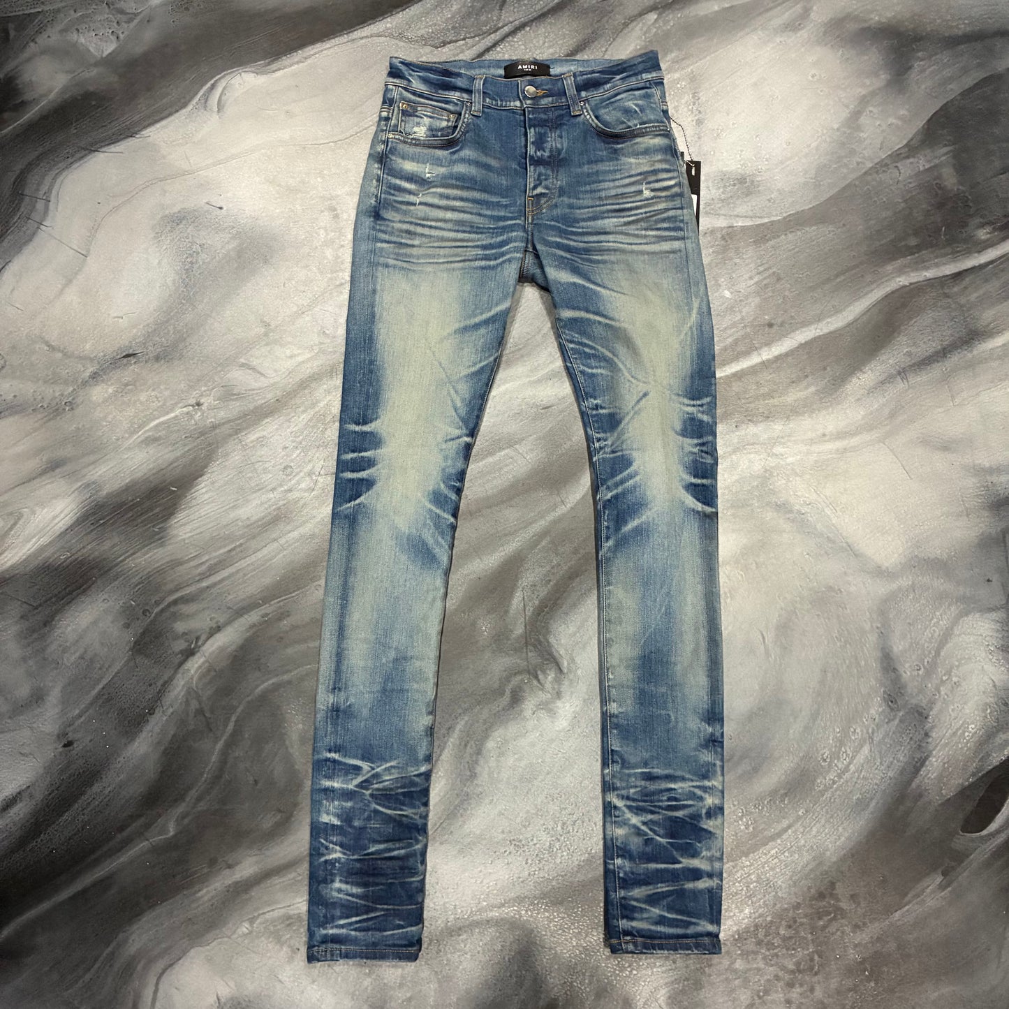 Amiri Honeycomb Indigo Stack Jean (30)