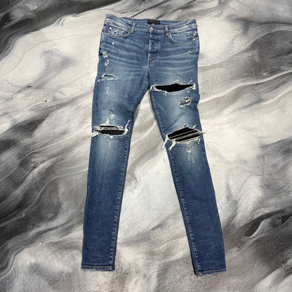 Amiri Dark Blue/Black Patch Jean (36)