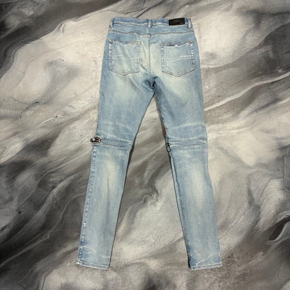 Amiri Light Blue/Blue & Orange Patch MX2 Jean (31)