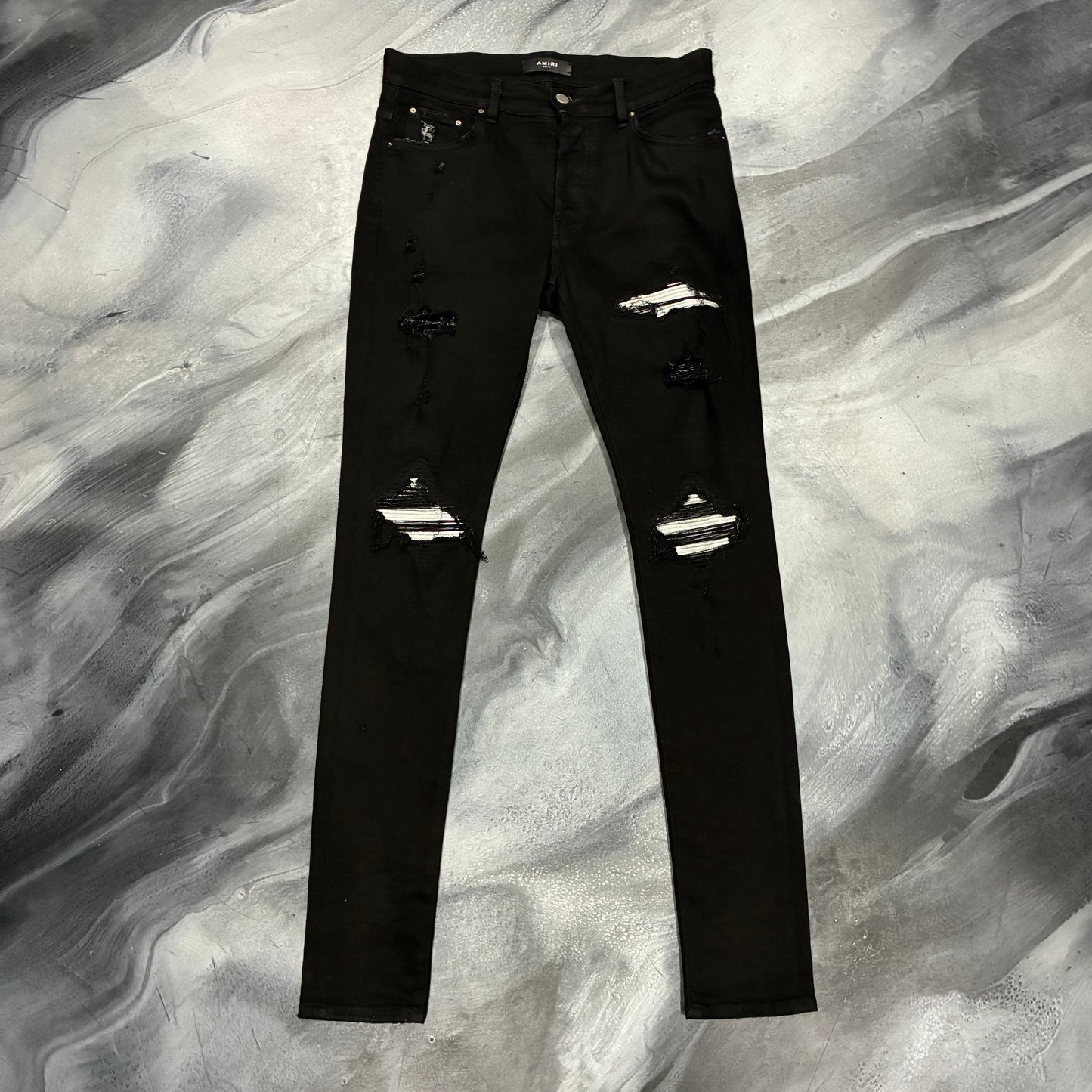 Amiri Black/Silver Patch MX1 Jean (33)
