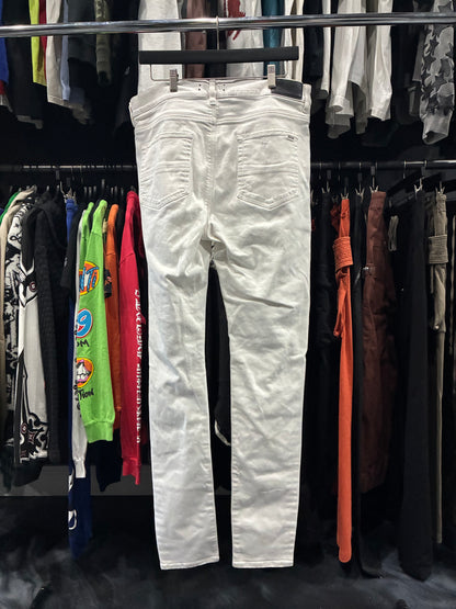 Amiri White/Black Bandana Paisley Jean (38)