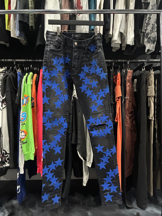 Amiri Black Chemist Blue Stars Jean (31)