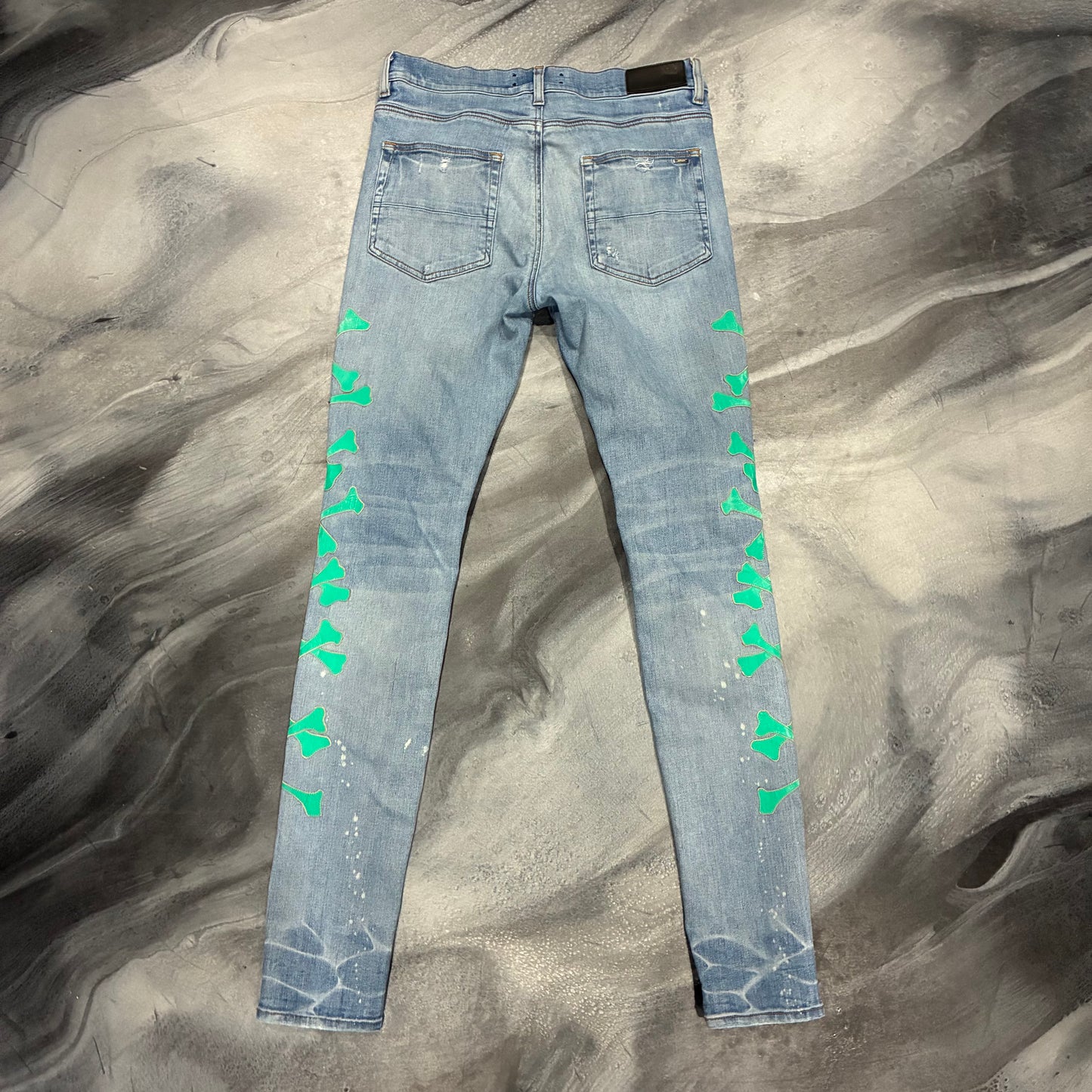 Amiri Light Blue/Turquoise Bones Jean (32)