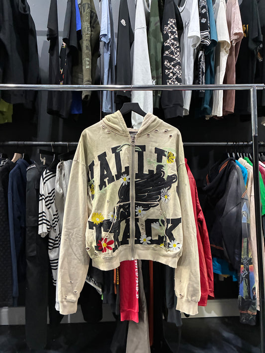 Vale Cream Garden Zip Up Hoodie (L)