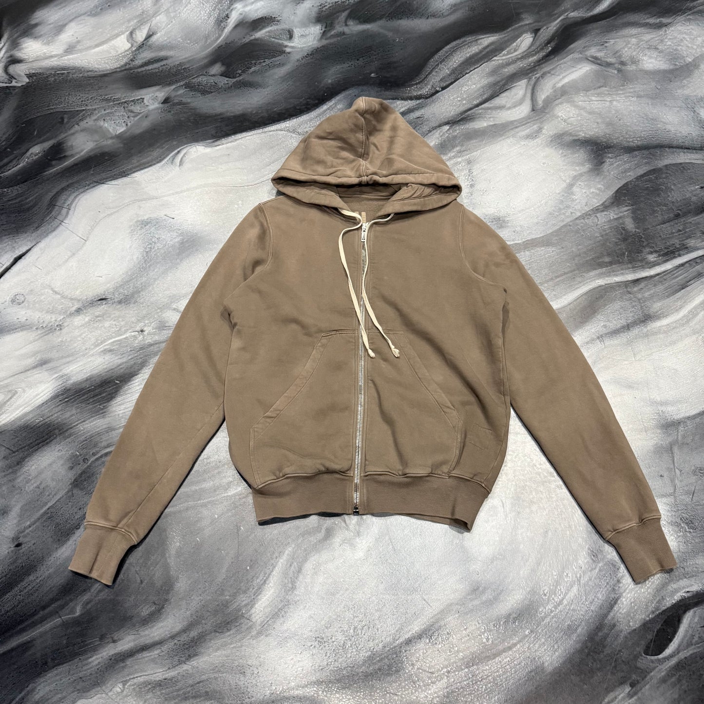 Rick Owens Brown Zip Up Hoodie (XL)