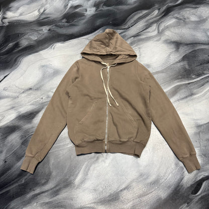 Rick Owens Brown Zip Up Hoodie (XL)