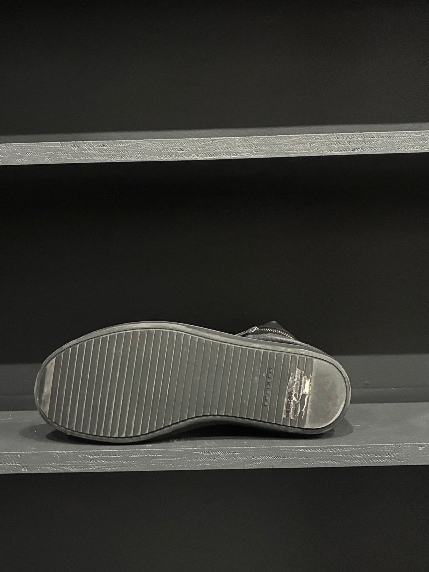 Rick Owens Black Wool Cargo High Sneaker (42.5EU)