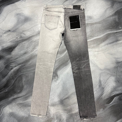 Purple Brand Faded Black & Grey Split Jean (32)