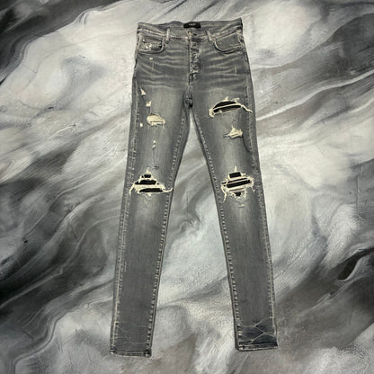 Amiri Grey/Black Patch MX1 Jean (32)