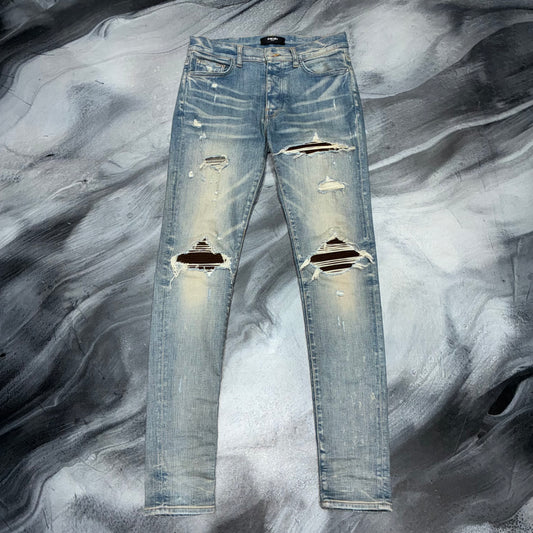 Amiri Indigo/Brown Patch MX1 Jean (31)