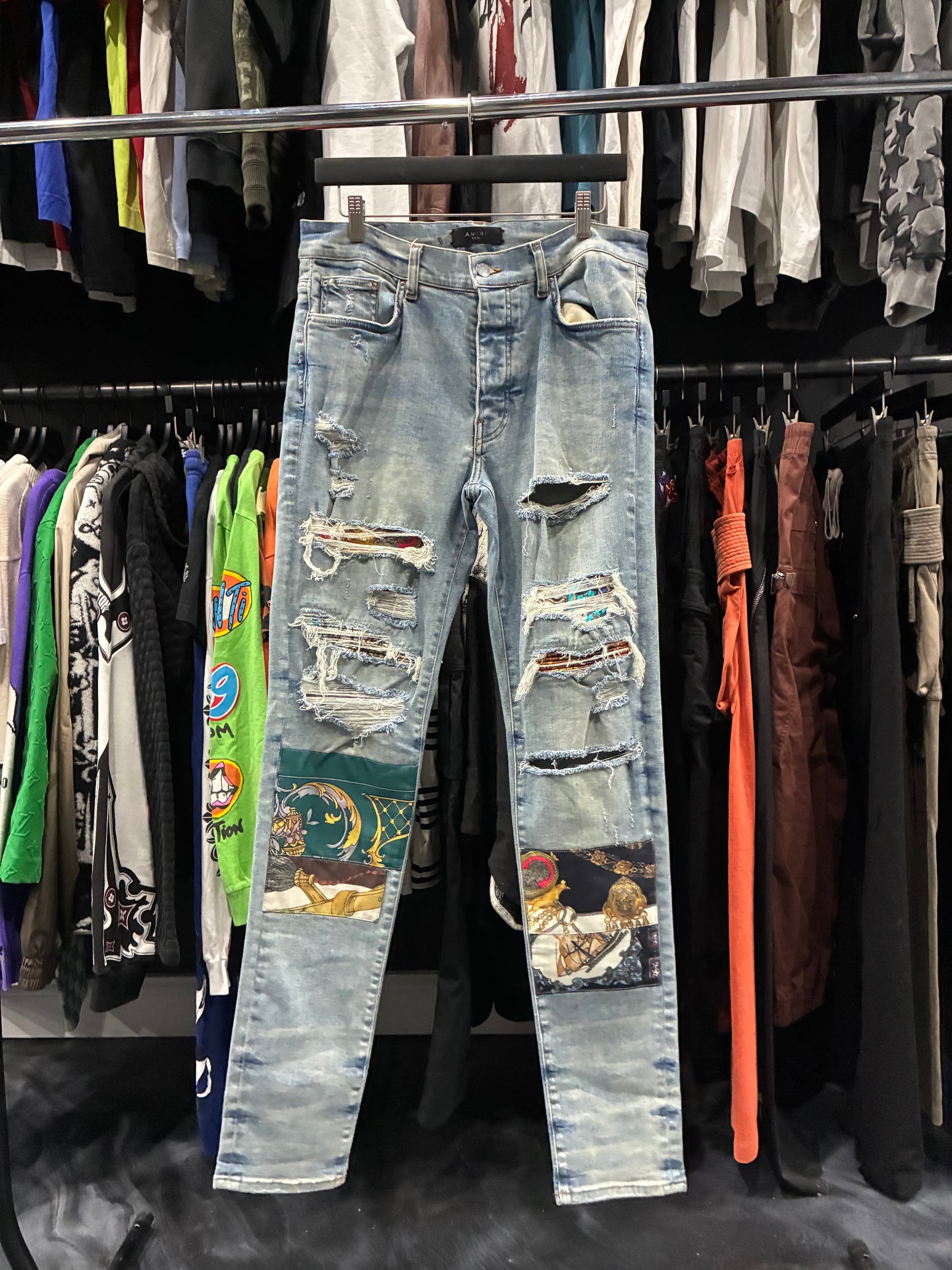 Amiri Light Blue Antique Art Jean (34)