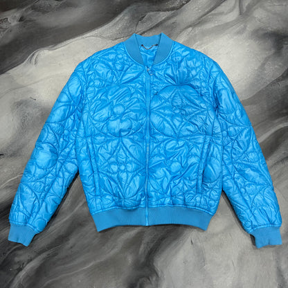 Louis V. Blue Monogram Jacquard Jacket (L)