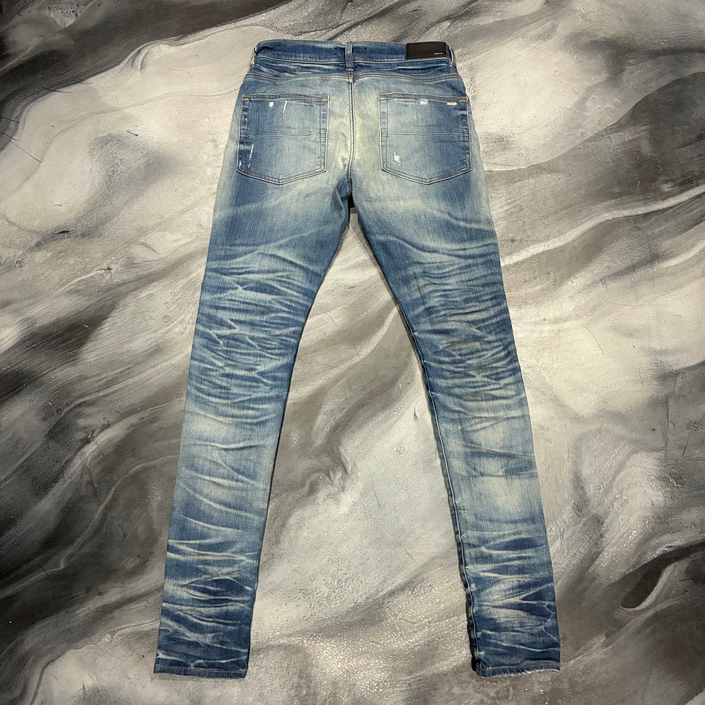 Amiri Honeycomb Indigo Stack Jean (33)
