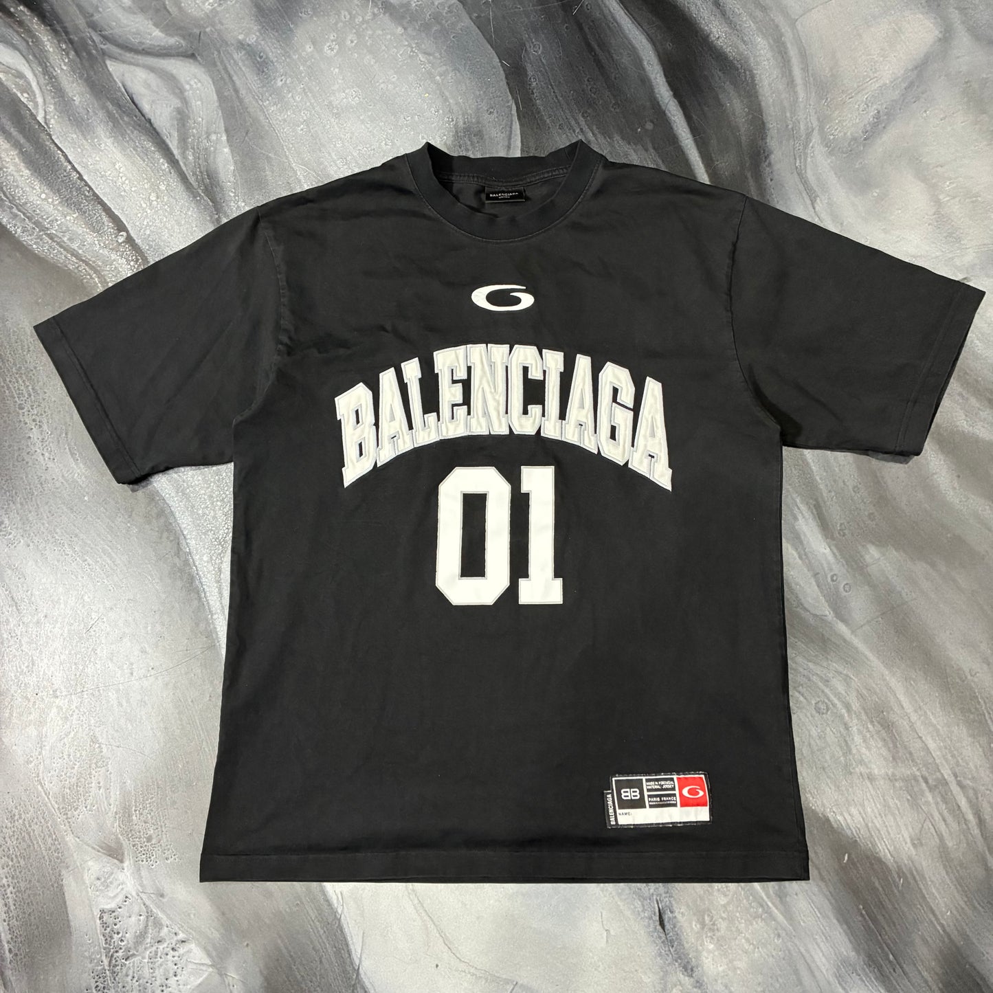 Balenciaga Black Basketball Series Oversized Tee (L)
