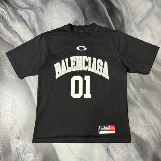 Balenciaga Black Basketball Series Oversized Tee (L)