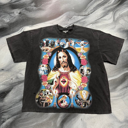 Righteous Aged Black “Jesus” Tee (2XL)