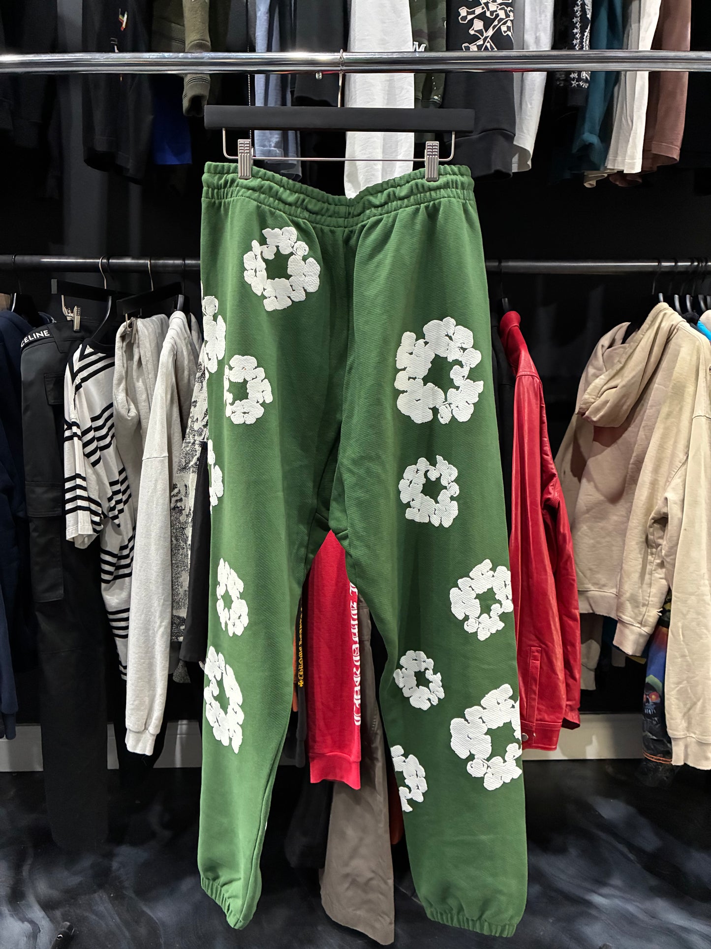 Denim Tears Green Sweatpants (M)