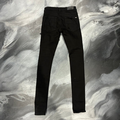 Amiri Black/Black Bandana Patch Jean (32)