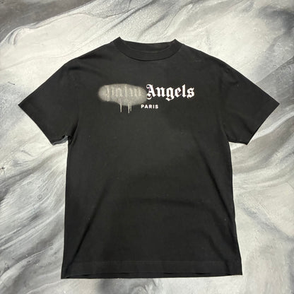 Palm Angels Black Spray Paint Tee (S)