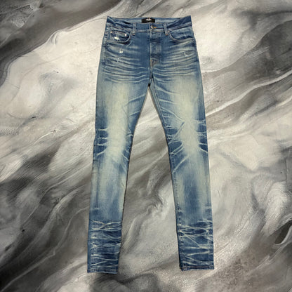Amiri Honeycomb Indigo Stacked Jean (29)