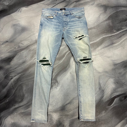 Amiri Light Blue/Dark Green Patch Jean (36)
