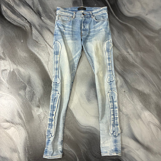 Amiri Honeycomb Indigo Bone Jean (28)