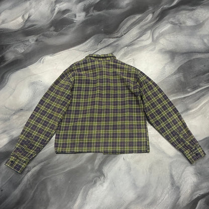 Vale Green/Purple Bling Flannel Shirt (L)