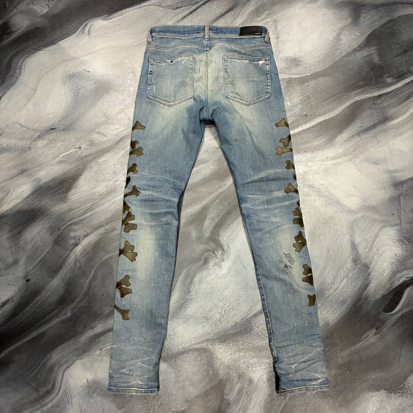 Amiri Indigo/Green Bones Jean (32)