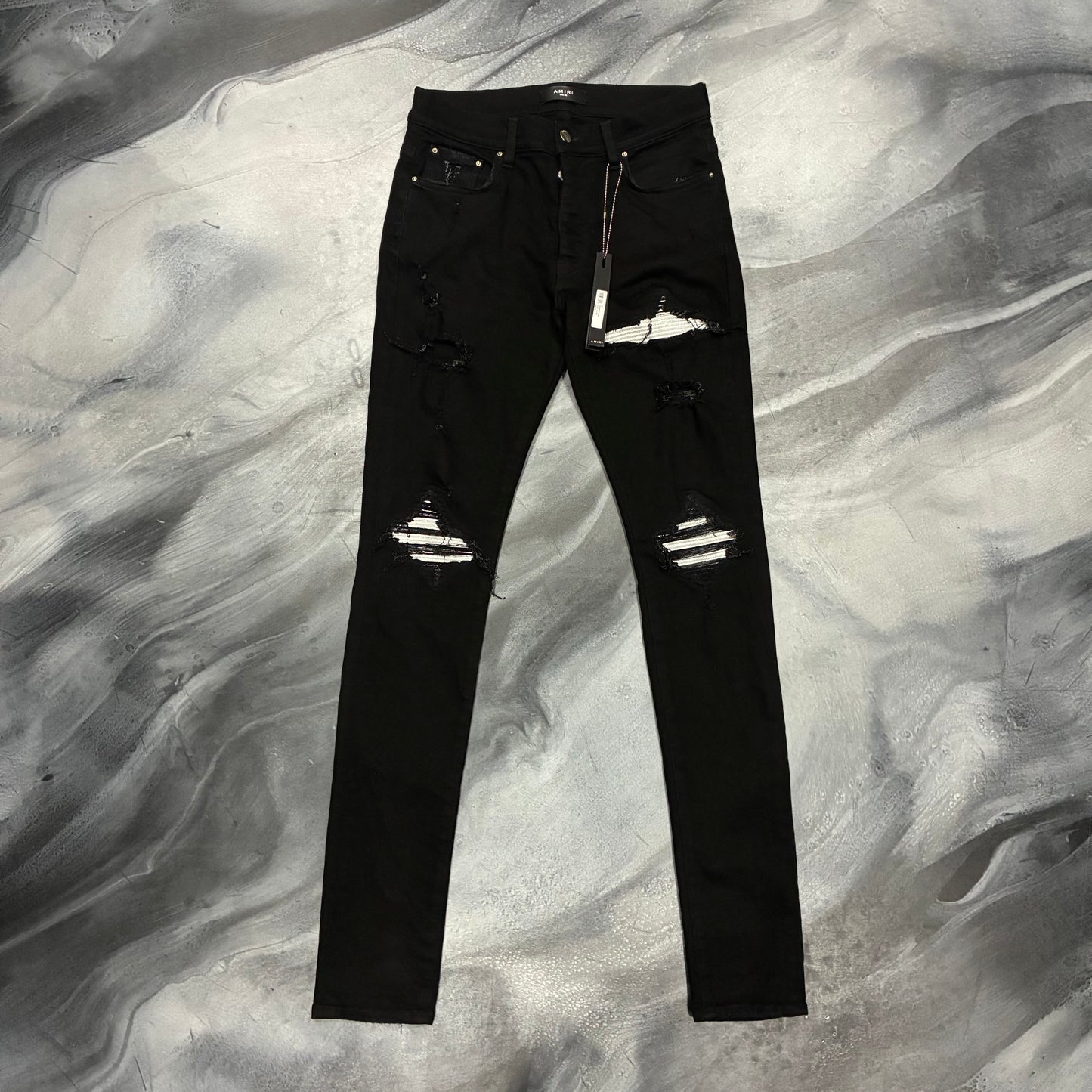 Amiri Black/Silver Patch MX1 Jean (32)