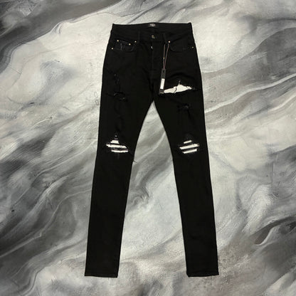 Amiri Black/Silver Patch MX1 Jean (32)