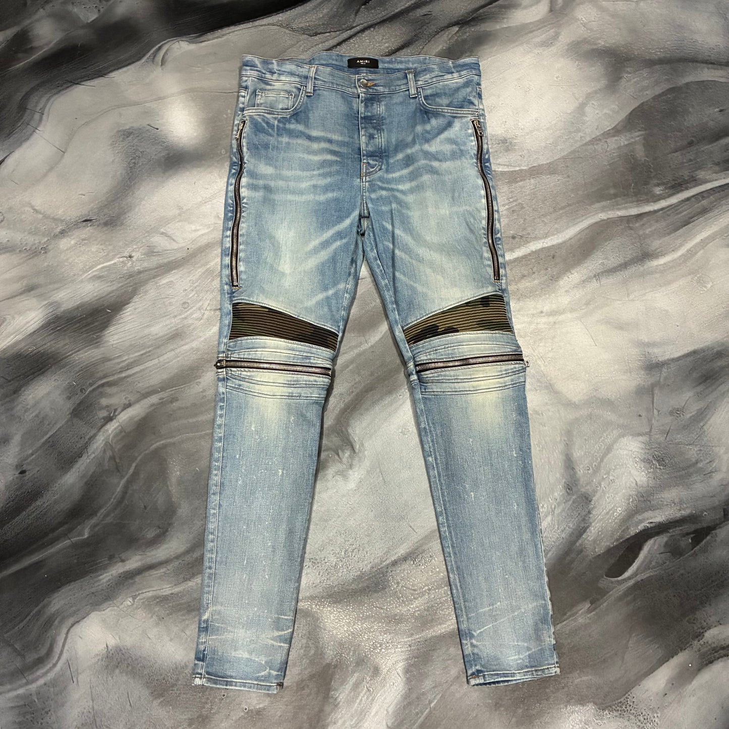 Amiri Indigo/Camo Patch MX2 Jean (38)