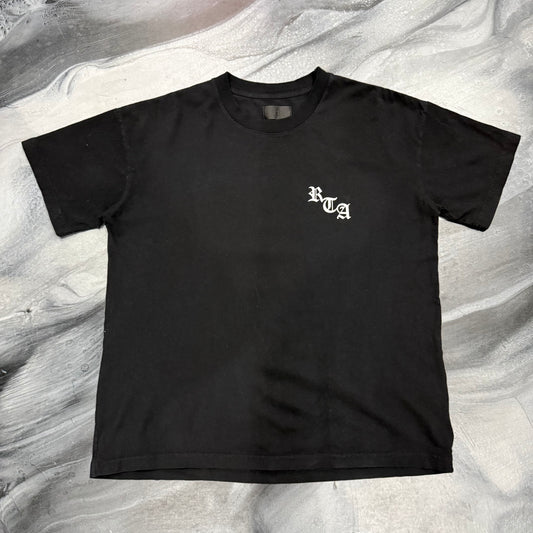 RTA Black/White Logo Tee (M)