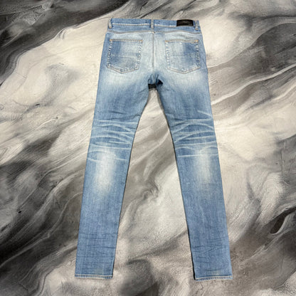 Amiri Dark Blue/Yellow Aloha Patch MX1 Jean