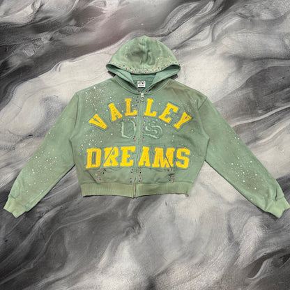 Vale Green ‘Valley Dreams’ Bling Zip Up (M)