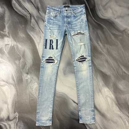 Amiri Light Blue/Denim Blue Core Logo Jean (30)