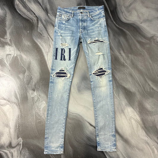 Amiri Light Blue/Denim Blue Core Logo Jean (30)