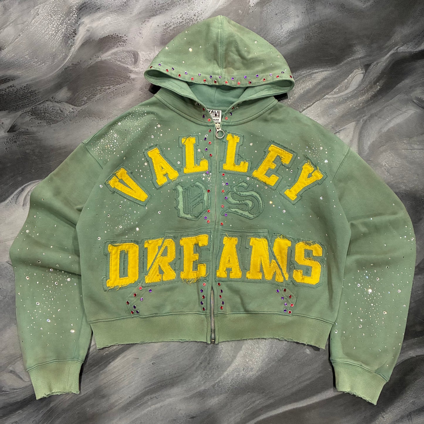 Vale Green “Valley Dreams” Bling Zip Up Hoodie (M)