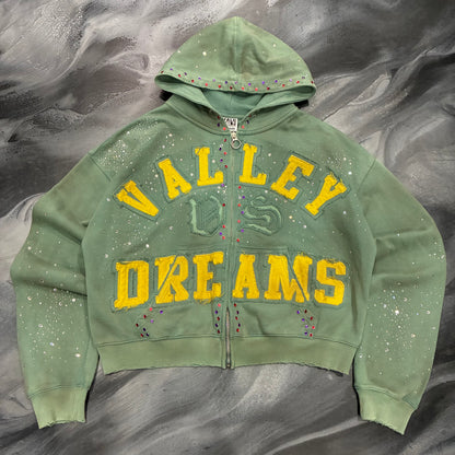 Vale Green “Valley Dreams” Bling Zip Up Hoodie (M)