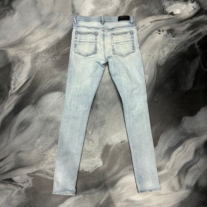 Amiri Light Blue/Dark Green Patch Jean (30)