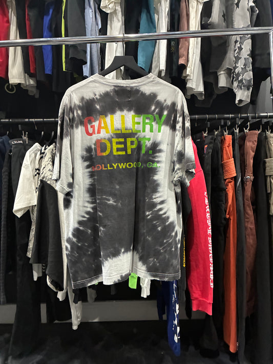 Gallery Dept Black/White Tie Dye Tee (XL)