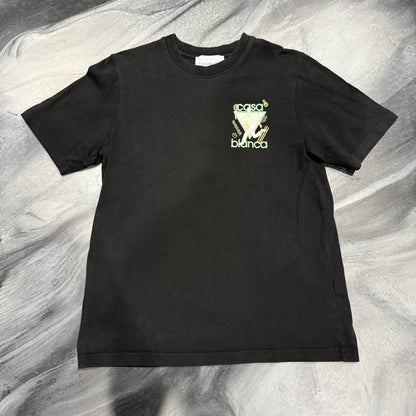Casablanca Black/Green Tennis Player Tee (S)